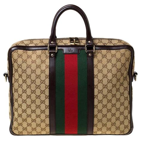 gucci briefcase - vintage|vintage Gucci attache case.